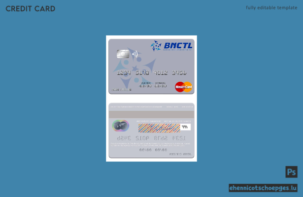Beispielvorschau der Mastercard der Nationalen Handelsbank von Timor-Leste
